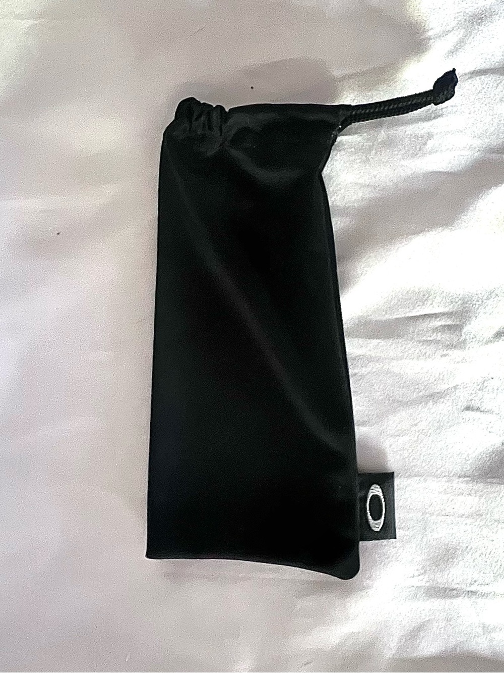 Oakley Black Soft Sunglasses Sleeve with Logo Tag and Drawstring